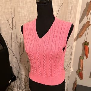 Pink Sweater Vest